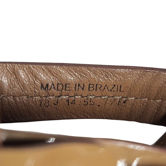 Tory Burch Women Miller Patent Leather Sandal 7.5 Best Seller Chic Minimalist - Picture 9 of 12